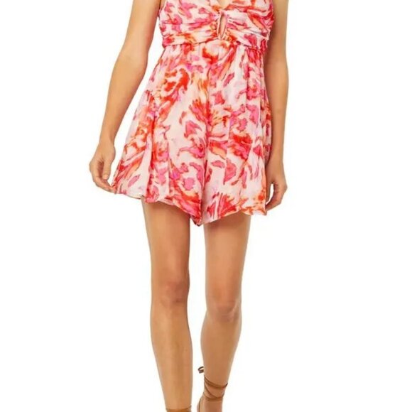 MISA Los Angeles Indira Floral Sleeveless Romper, S - Picture 4 of 11